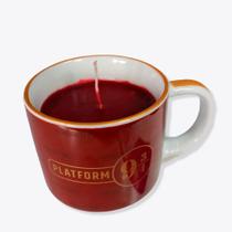 Caneca com Vela Decorada de 300ml Plataform 9 3/4