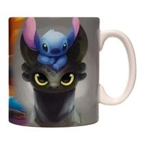 Caneca Como Treinar Se Dragão Banguela E Stitch Caneca Como Treinar Se Dragão Banguela E Stitch