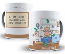 Caneca contabilidade profissão contador presente faculdade