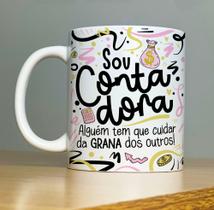 Caneca Contador de Porcelana 325ml