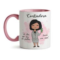 Caneca Contadora Feminina 02 Alça e Interior Rosa