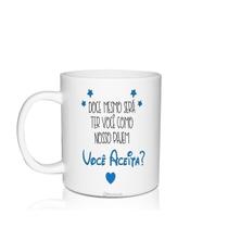 Caneca Convite Personalizada Você Aceita - Para Pajem