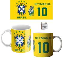 Caneca Copa Do Mundo Brasil Neymar 10 Porcelana 325ml Caneca Copa Do Mundo Brasil Neymar 10 Porcelana 325ml