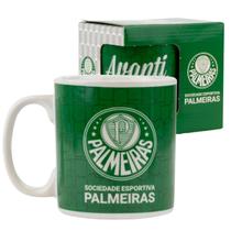 Caneca Copo Café Chá Leite de Porcelana Palmeiras FC 320ml Produto Oficial Licenciado