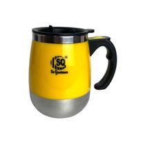 Caneca Copo Mixer Isotérmica Dupla Parede Com Tampa 400mL