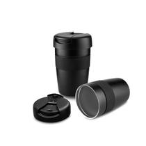 Caneca Copo Térmico 350ml Café Chá De Aço Inox Tampa C/ Bico Caneca Copo Térmico 350ml Café Chá De Aço Inox Tampa C/ Bico
