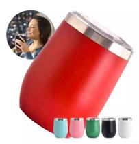 Caneca Copo Térmico Café Cerveja 350 Ml Inox Com Tampa