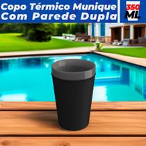 Caneca Copo Térmico Plástico 350 Ml Café Chá Suco Cerveja Bebida Chopp