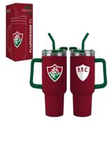 Caneca Copo Térmico Up 1,2 L Time Fluminense Oficial Canudo - Visujoias