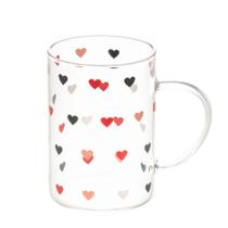 Caneca Coração Vidro Borossilicato Love 200ml Caneca Coração Vidro Borossilicato Love 200ml