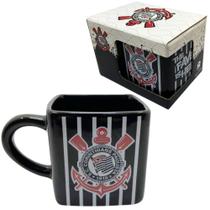 Caneca Corinthians 3D Cubo Quadrada Porcelana 330ML Oficial