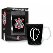 Caneca Corinthians Porcelana Premium Símbolo 260ml Oficial Tamanho:ÚnicoCor:Preto