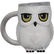 Caneca Coruja Edwiges 3D Resina E Inox Oficial Harry Potter