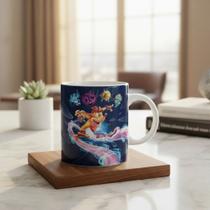 Caneca Crash Bandicoot Tawna Dr. Neo Periwinkl Uka Coco Branco Crash Bandicoot 4