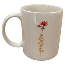 Caneca Creme Dizeres 300Ml Café Chá Escritório