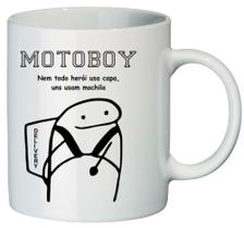 Caneca criativa motoboy herói