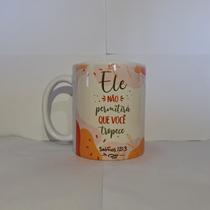 Caneca Cristã Ele Não Permitirá Que Você Tropece Caneca Cristã Ele Não Permitirá Que Você Tropece