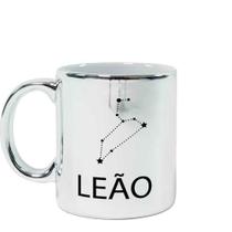 Caneca Cromada Signo Leão