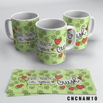 Caneca Crush Que Sorte A Nossa 325ml