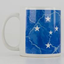 Caneca Cruzeiro Cerâmica Gabigol Azul e Branca Caneca Cruzeiro Cerâmica Gabigol Azul e Branca