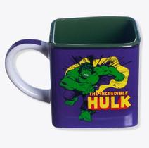 Caneca Cubo em Cerâmica Marvel Hulk 300ml - Zona Criativa