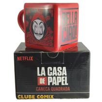 Caneca Cubo La Casa De Papel Bella Ciao 330ml Licenciada - Clube Comix Caneca Cubo La Casa De Papel Bella Ciao 330ml Licenciada - Clube Comix