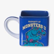 Caneca Cubo Monstros SA Quadrada Cerâmica Zona Criativa