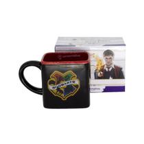 Caneca Cubo Quadrada 300ml Harry Potter Hogwarts Casas Grifinória Sonserina Corvinal Lufa-Lufa Zona Criativa