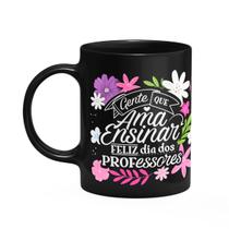 Caneca da Professora - Gente que ama ensinar - Preta M1 Caneca da Professora - Gente que ama ensinar - Preta M1