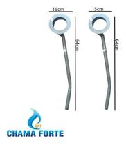 Caneca Dako Longa-esquerda 2 Peças Para Fogão 4 Bocas