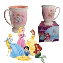 Caneca Das Princesas Disney Coleção Café Chá Rosa