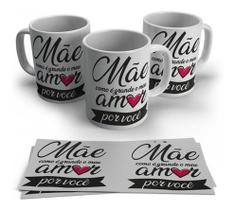 Caneca Data Dia Das Mães Como E Grande Meu Amor Por Voce