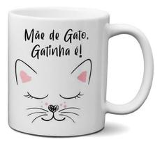 Caneca Datas Comemorativas Dia Das Mães Mãe De Gato Gatinha