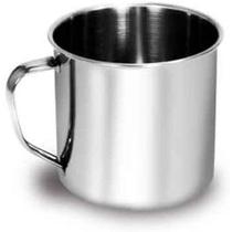 Caneca de Aço inox 180ml Brilhante Versátil Café Chá Suco Água Bebida Favorita Dia a Dia Temperatura Ideal Elegante Funcional Prática Durável