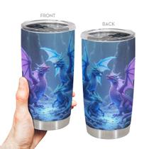 Caneca de aço inoxidável Travel Tumbler Oasisdream 600ml