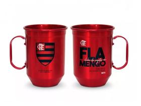 Caneca De Alumínio 600ml Flamengo Oficial