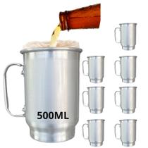 Caneca de Alumínio para Sublimação 500ML - 10 Unidades - Fábrica de Alumínio