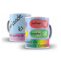 Caneca de amizade personalizada porcelana
