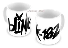 Caneca De Bandas De Rock Logotipo Blink 182 Punk Hard Core