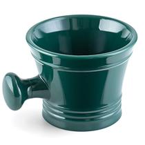 Caneca de barbear Linkidea acrílica com alça verde