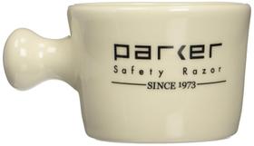 Caneca de barbear Parker Deluxe Stoneware Apothecary Ivory Caneca de barbear Parker Deluxe Stoneware Apothecary Ivory