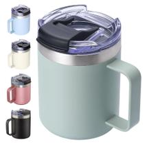 Caneca de café ALOUFEA isolada 350mL em aço inoxidável Sage Caneca de café ALOUFEA isolada 350mL em aço inoxidável Sage
