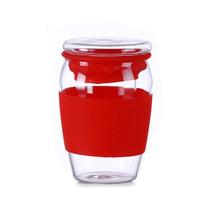 Caneca de Café Artesanal com Parede Dupla - Isolada e Resistente ao Calor (Vermelha)