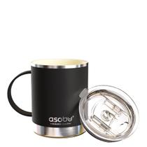 Caneca de café asobu isolada em aço inoxidável 350mL (preta) Caneca de café asobu isolada em aço inoxidável 350mL (preta)