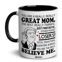 Caneca de café BECHUSKY Mom, cerâmica, presente de aniversário de 11 onças