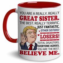 Caneca de café BECHUSKY Sister Birthday Gift 311 ml