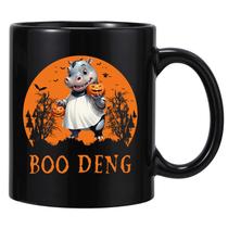Caneca de café Boo-Deng Halloween Ceramic 350ml Hippo Ghost Des Caneca de café Boo-Deng Halloween Ceramic 350ml Hippo Ghost Des