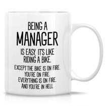 Caneca de café Ceramic Being a Manager é um presente divertido fácil de 350 ml Caneca de café Ceramic Being a Manager é um presente divertido fácil de 350 ml