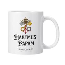 Caneca de café cerâmica Habemuss Papam Pope Vatican 350ml Caneca de café cerâmica Habemuss Papam Pope Vatican 350ml