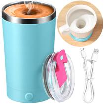 Caneca de café com agitação automática Hatisan Electric 400mL com tampa verde